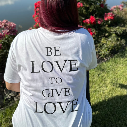 GIVE LOVE - White Tee (unisex)